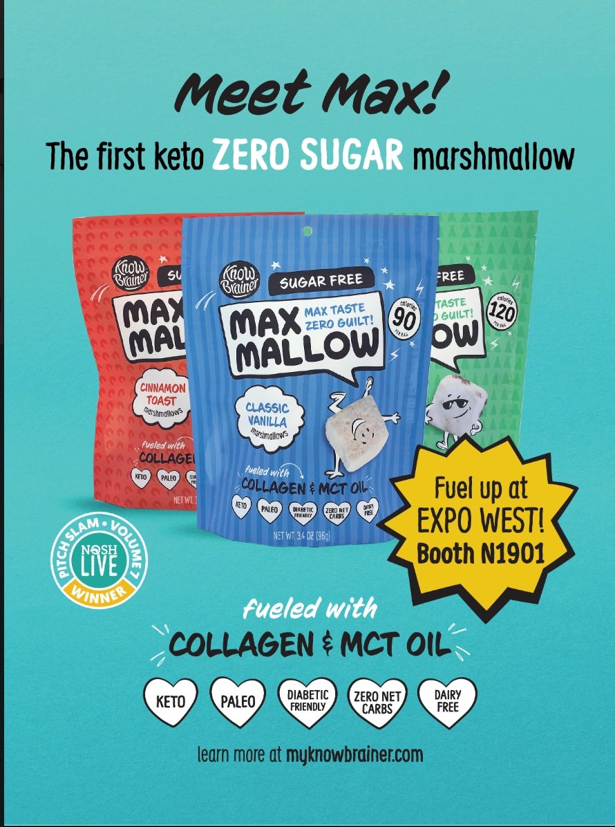 NOSH Live Pitch Slam 7: Know Brainer Outsmarts Competition with Keto Marshmallows - Max Sweets