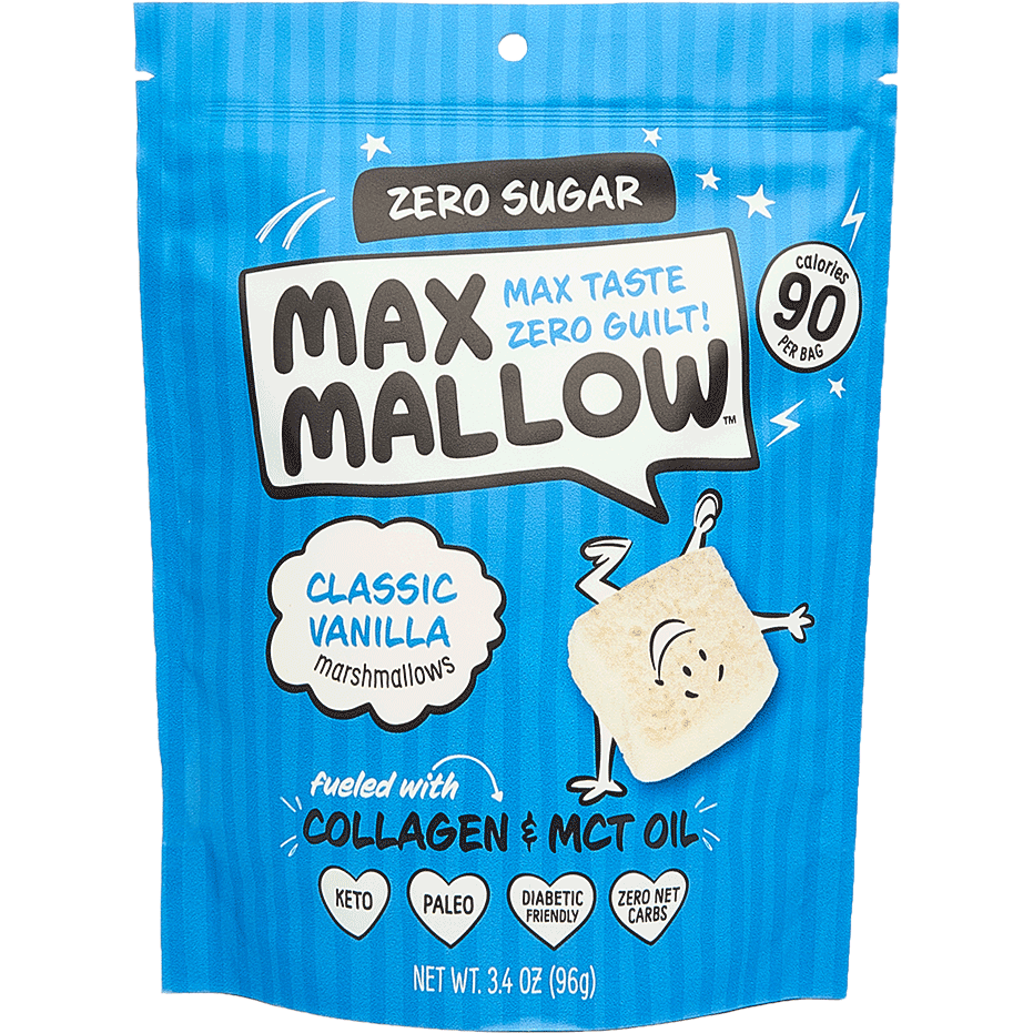 Max Mallows Sugar Free Classic Vanilla front view